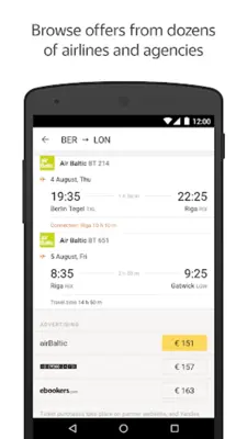 Yandex Flights android App screenshot 0